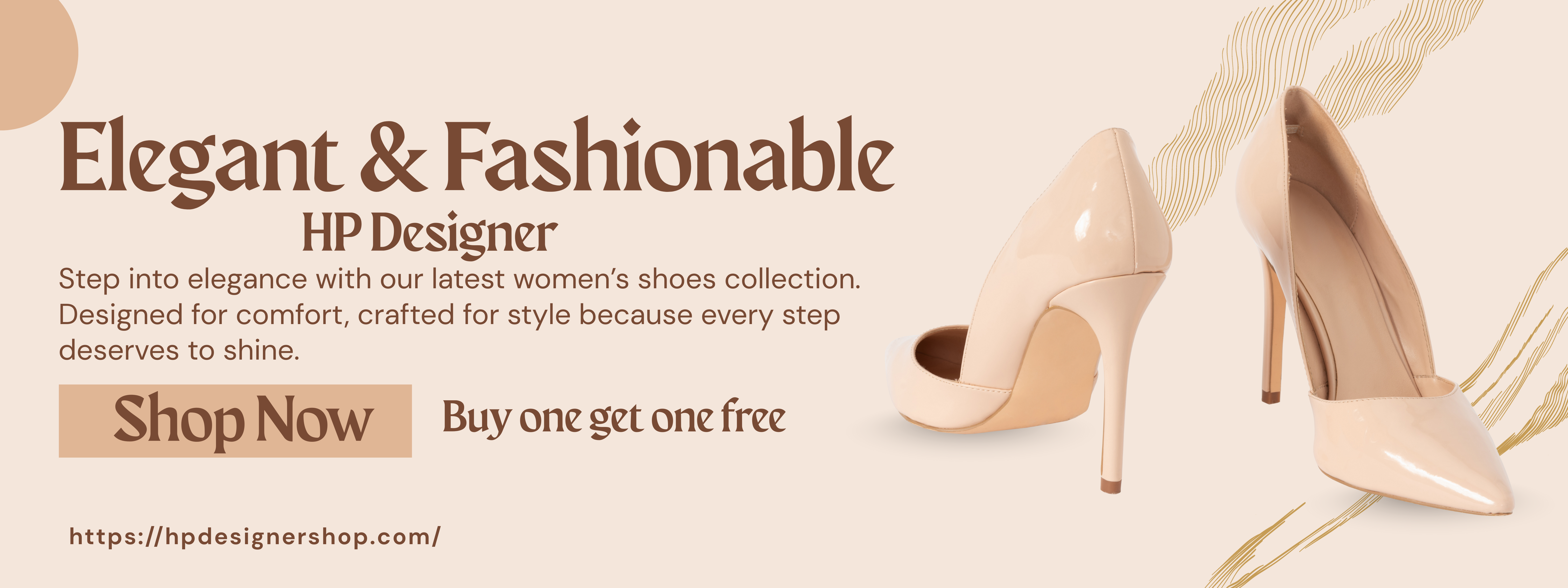 Beige Neutral Modern Fashion Sale Billboard (Landscape) (1600 x 600 mm) (1)